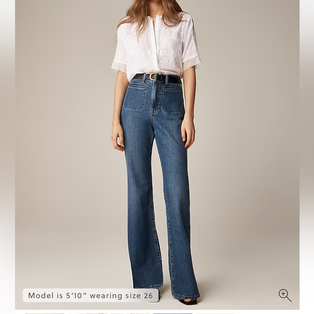 J. Crew Dark Blue Flare Jeans 29T